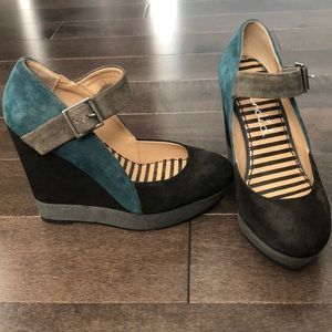 Splendid 4.5” tri-colour wedges